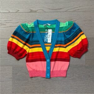 Alice& Olivia Cropped Cardigan